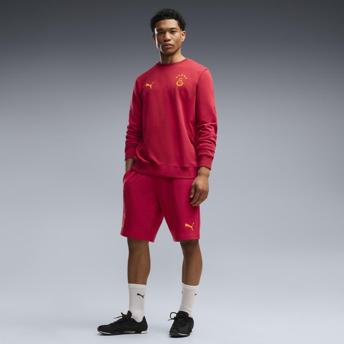 Puma GSK FtblESS Crew Sweat TR GALATASARAY FtblESSENTIALS Erkek SWEATSHIRT
