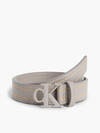 Calvin Klein CONTRAST STITCH CK L Erkek Krem Kemer