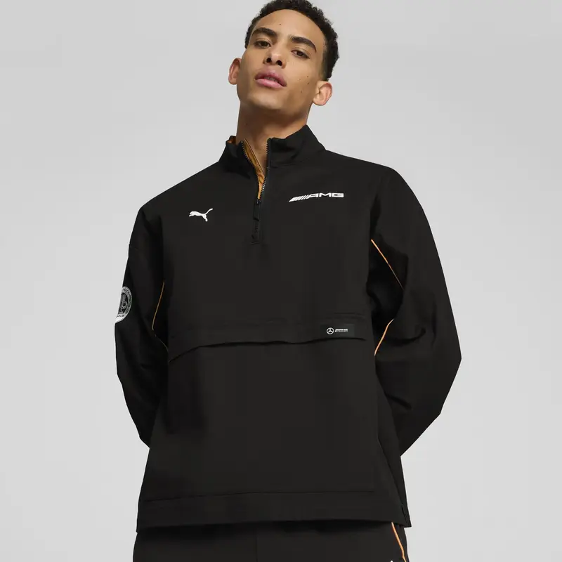 Puma AMG Statement Woven Jacket Siyah Erkek Sweatshirt