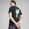 PUMA WARDROBE ESS Graphic Tee Lacivert Erkek T-Shirt