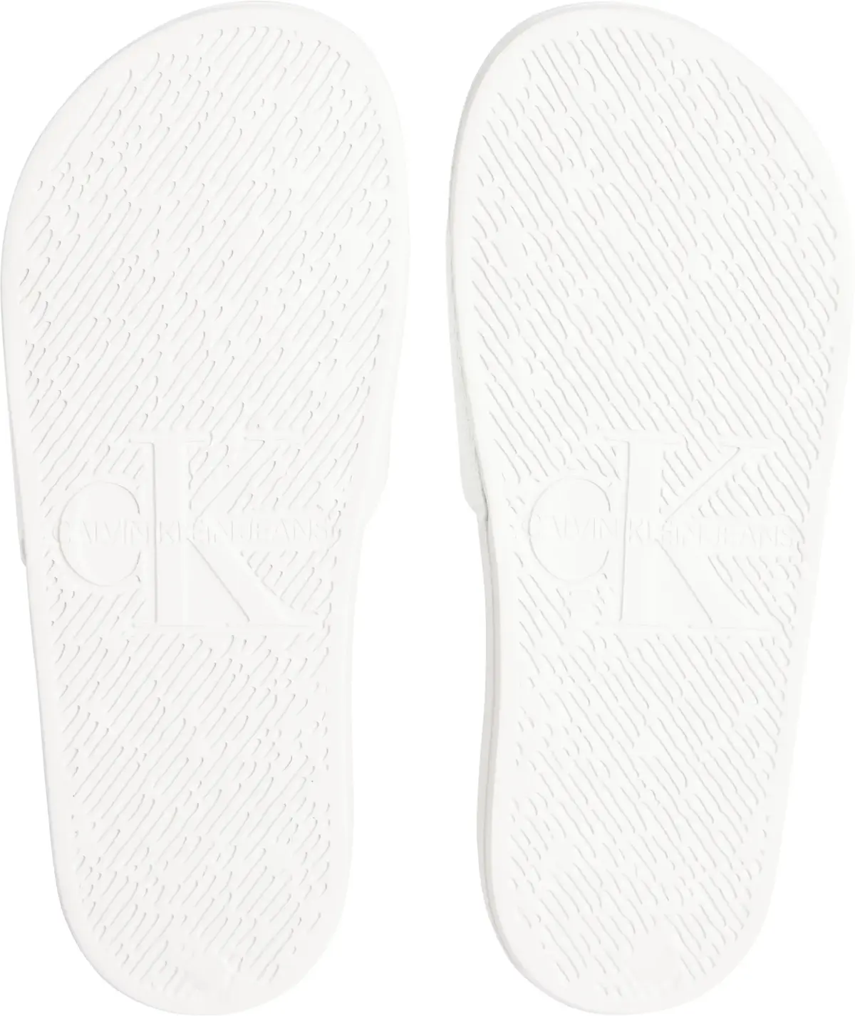 Calvin Klein SLIDE MONOGRAM WN, 01W Beyaz Kadın Terlik