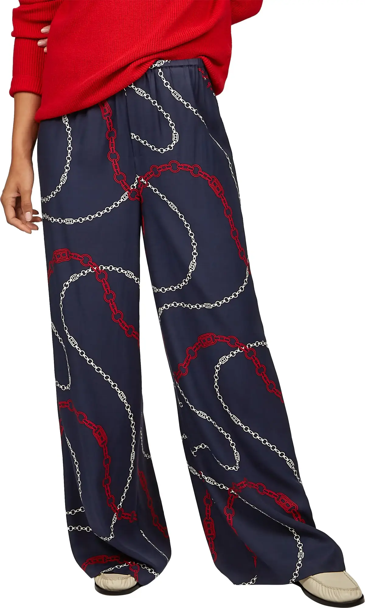 Tommy Hilfiger SOFT VISCOSE WOVEN P, 0YH Lacivert Kadın Pantolon