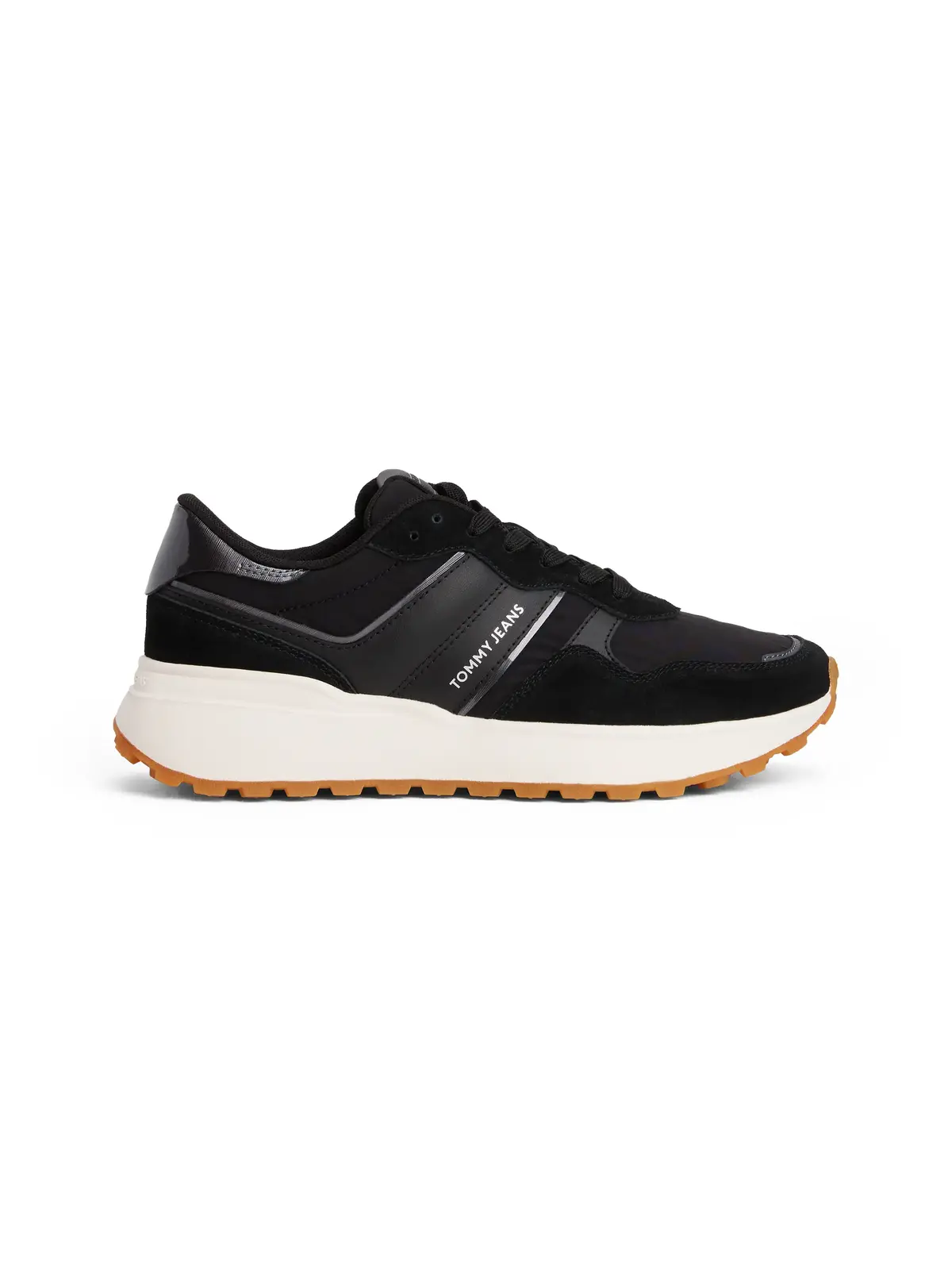 Tommy Hilfiger TJW CLEATED RUNNER Siyah Kadın Spor Ayakkabı & Sneaker