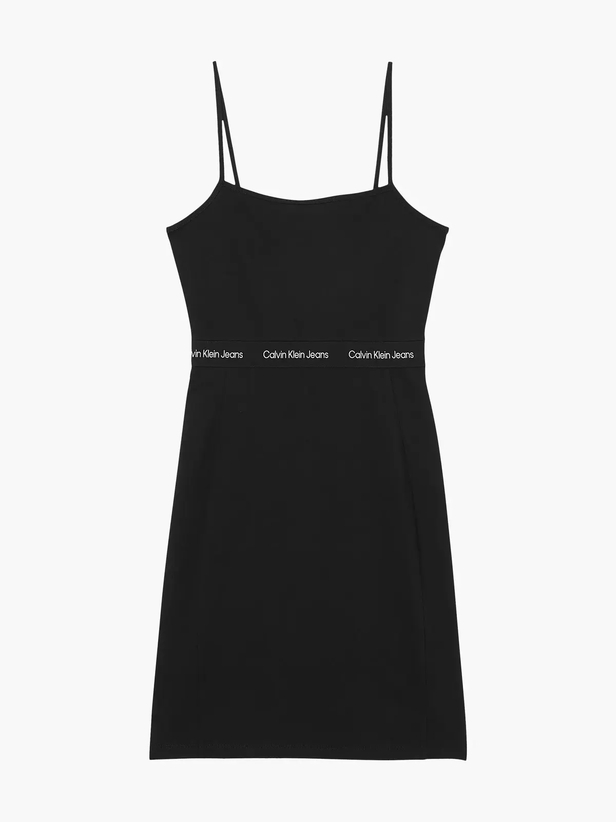 Calvin Klein LOGO ELASTIC STRAPPY, BEH Siyah Kadın Elbise-Etek