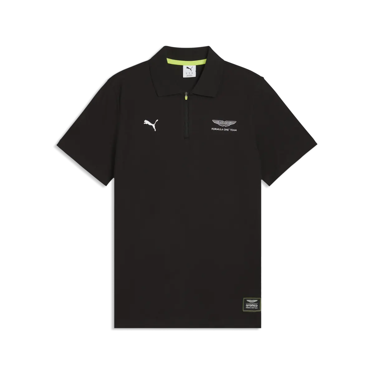 Puma AMF1 Jacquard Polo (Regular) Siyah Erkek T-Shirt