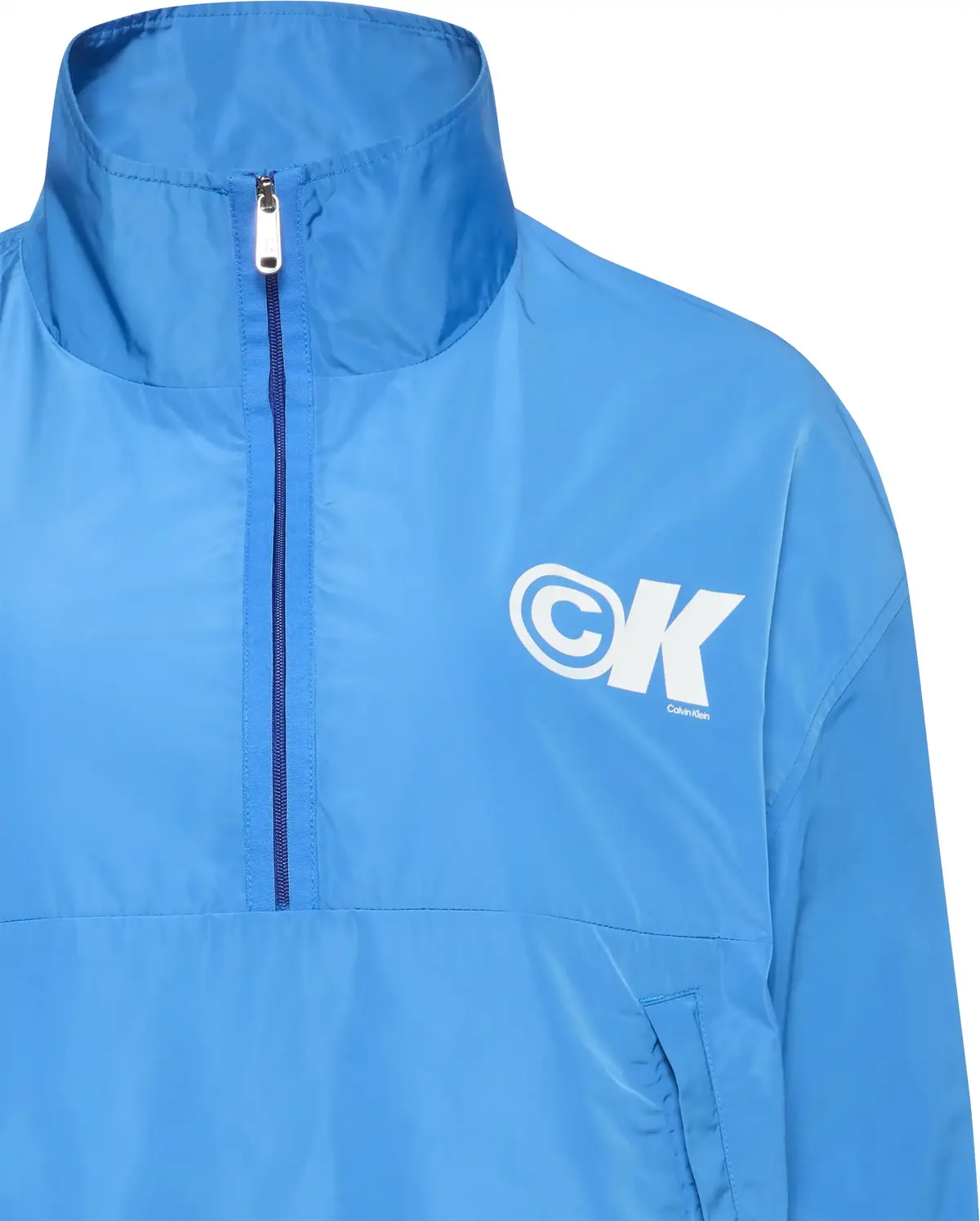 Calvin Klein HALF-ZIP PULLOVER JACKET Mavi Kadın Ceket