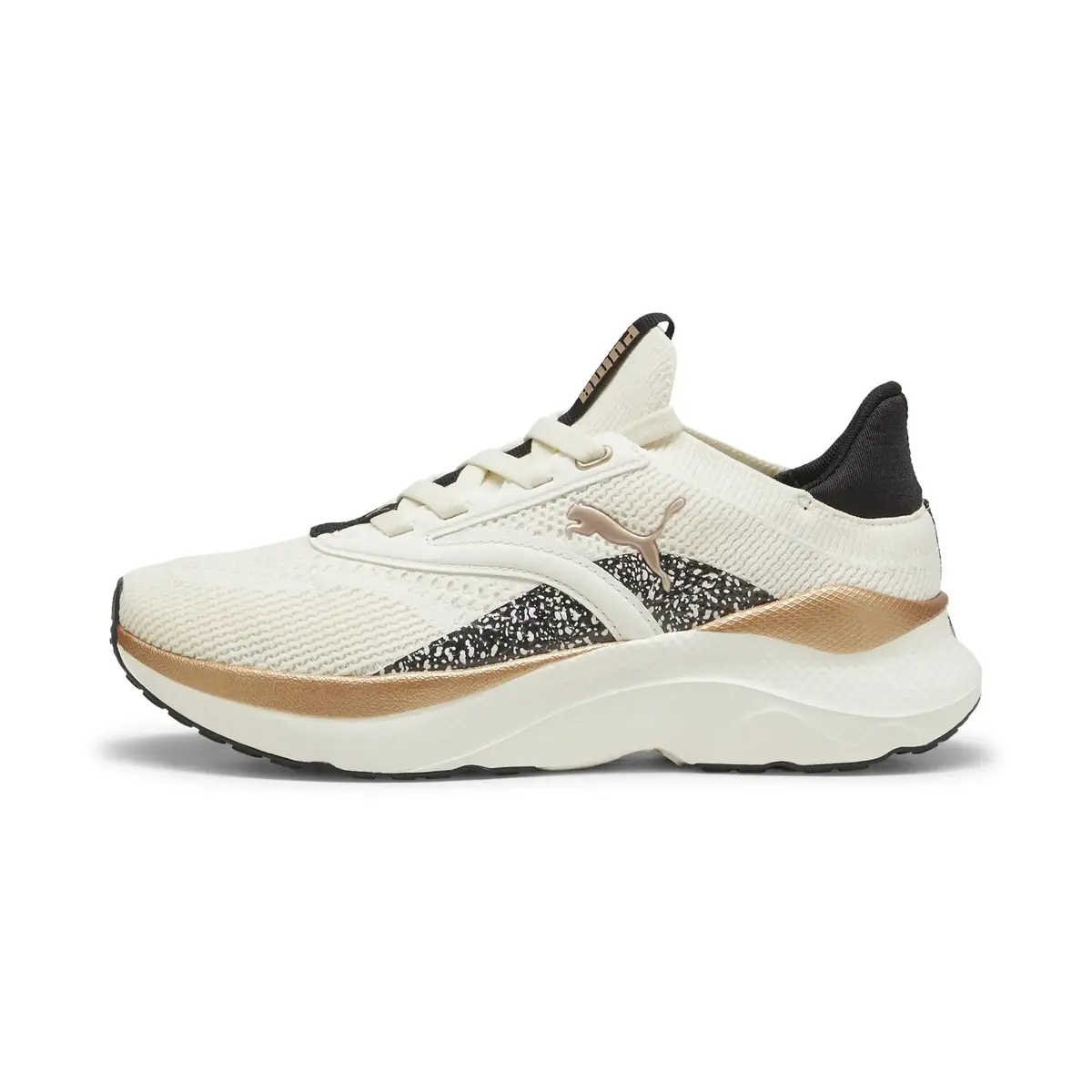 Puma Softride Mayve Leoprd II Wns Kırık Beyaz Kadın Yürüyüş ve Koşu Ayakkabısı