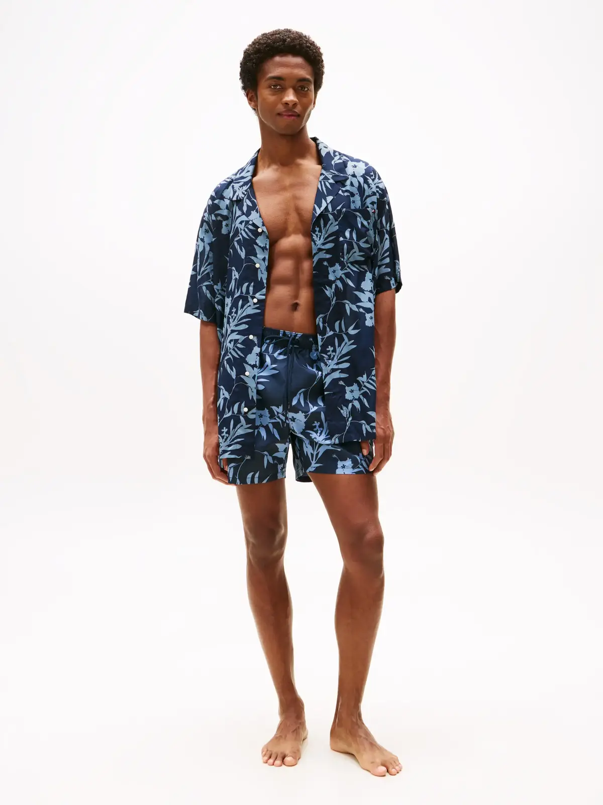 Tommy Hilfiger BOWLING SHIRT PRINT, 0G0 Lacivert Erkek Gömlek