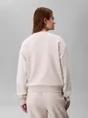 Calvin Klein LS EMBOSSED MONOLOGO, P4P, XXS Krem Kadın Sweatshirt