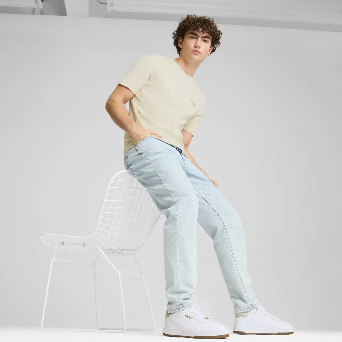 Puma Caven 2.0 Lux Beyaz Erkek Günlük Spor Ayakkabı