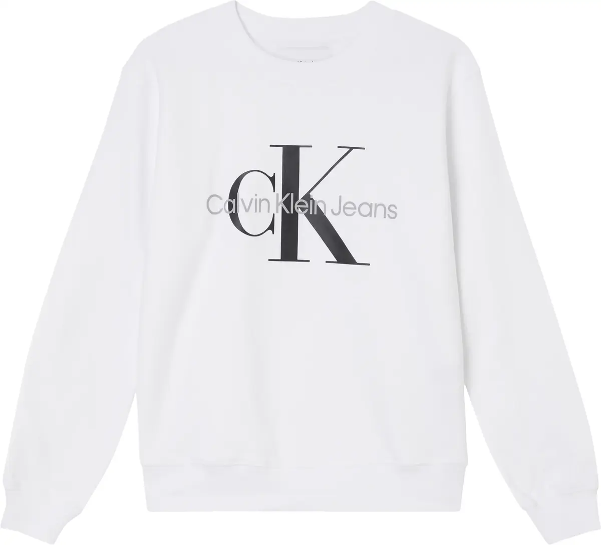 Calvin Klein CORE MONOLOGO SWEATS Kadın Beyaz Sweatshirt