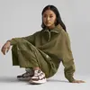 Puma DOWNTOWN Corduroy Pants Yeşil Kadın Eşofman Altı