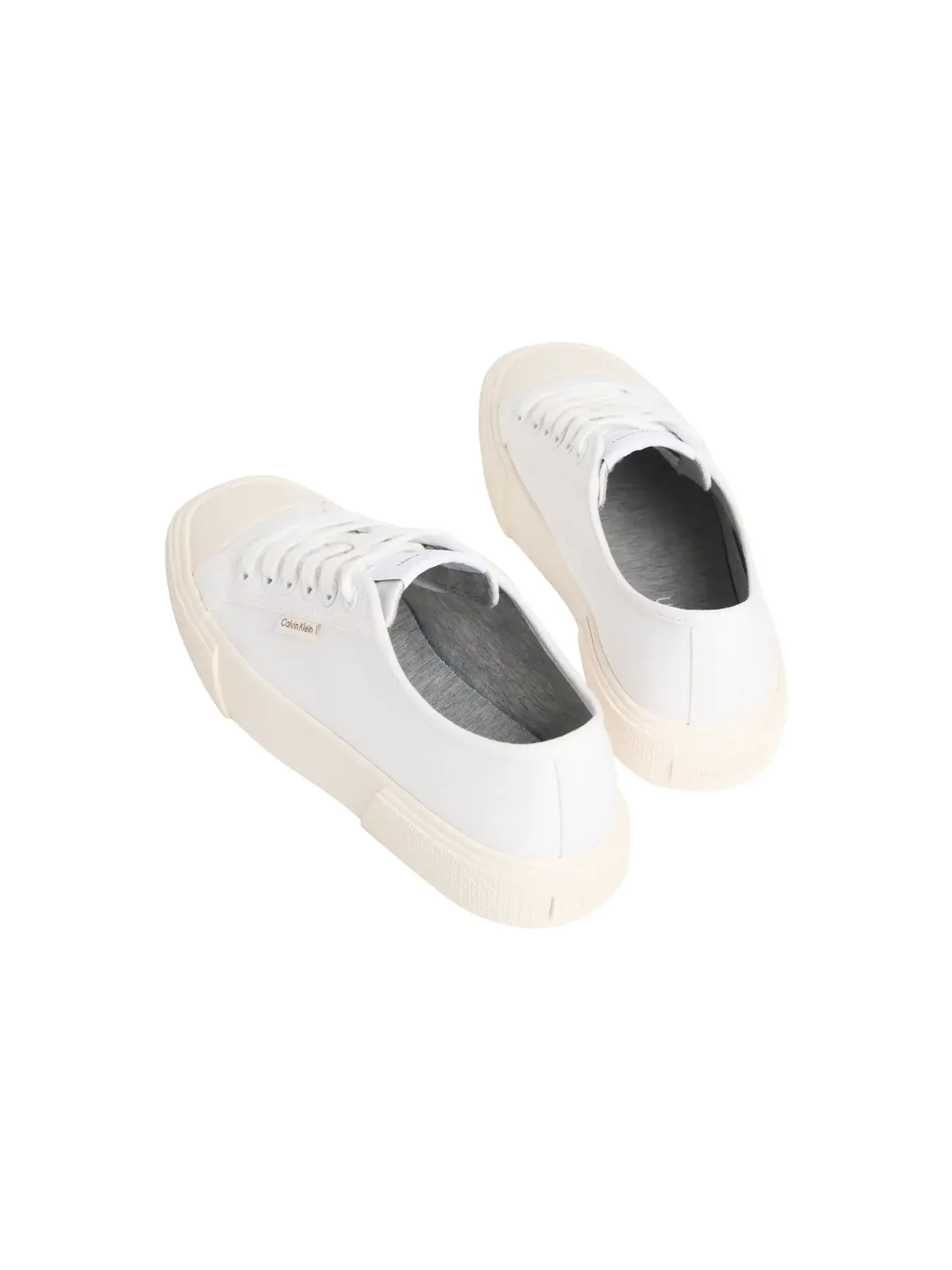 Calvin Klein VULC LACE UP CANVAS, YBR Beyaz Kadın Spor Ayakkabı