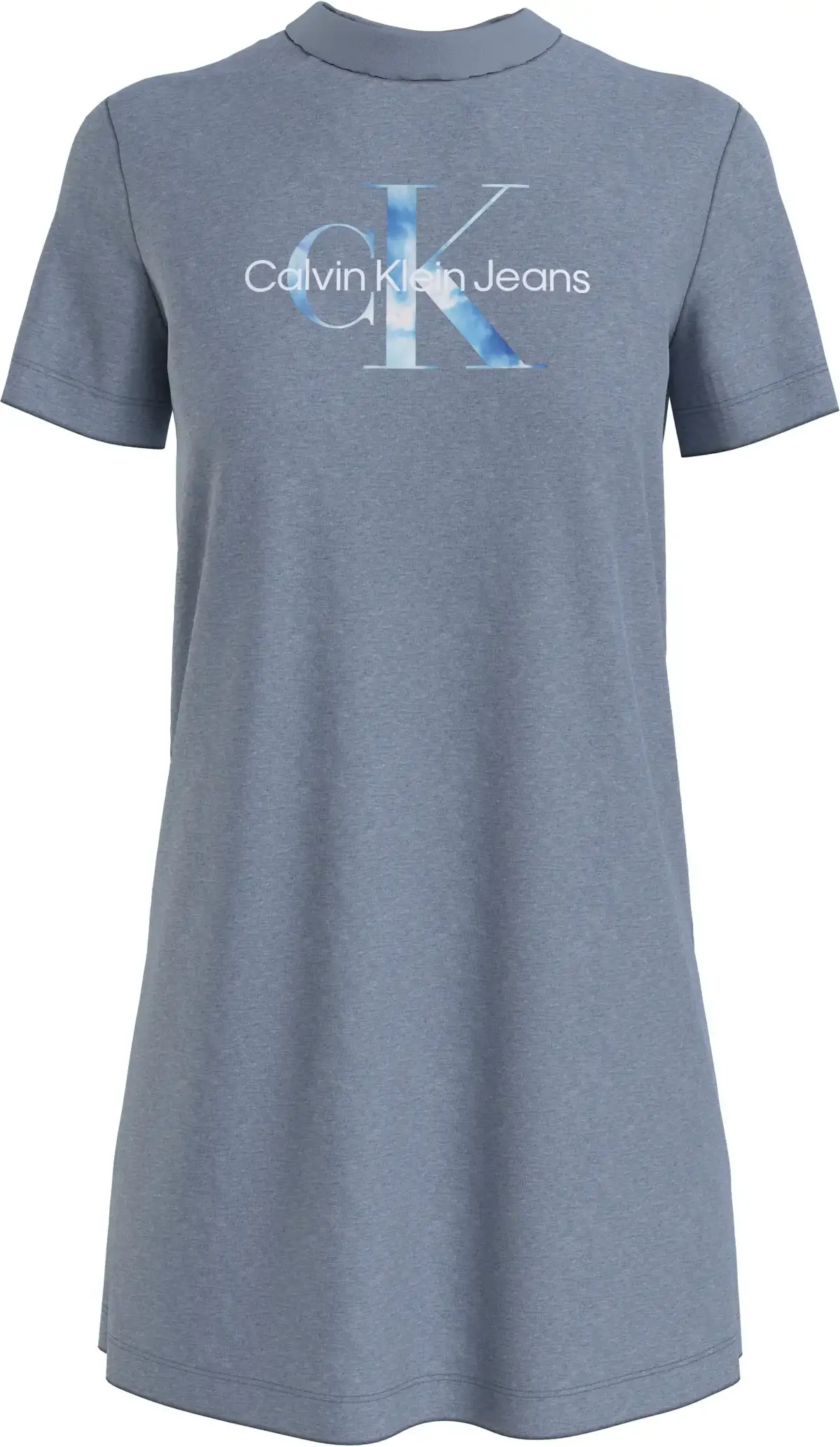 Calvin Klein AQUA MONOGRAM T-SHIR Kadın Gri Elbise