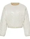 Calvin Klein LOGO QUILTED INSULAT, 67U Bej Kadın Ceket