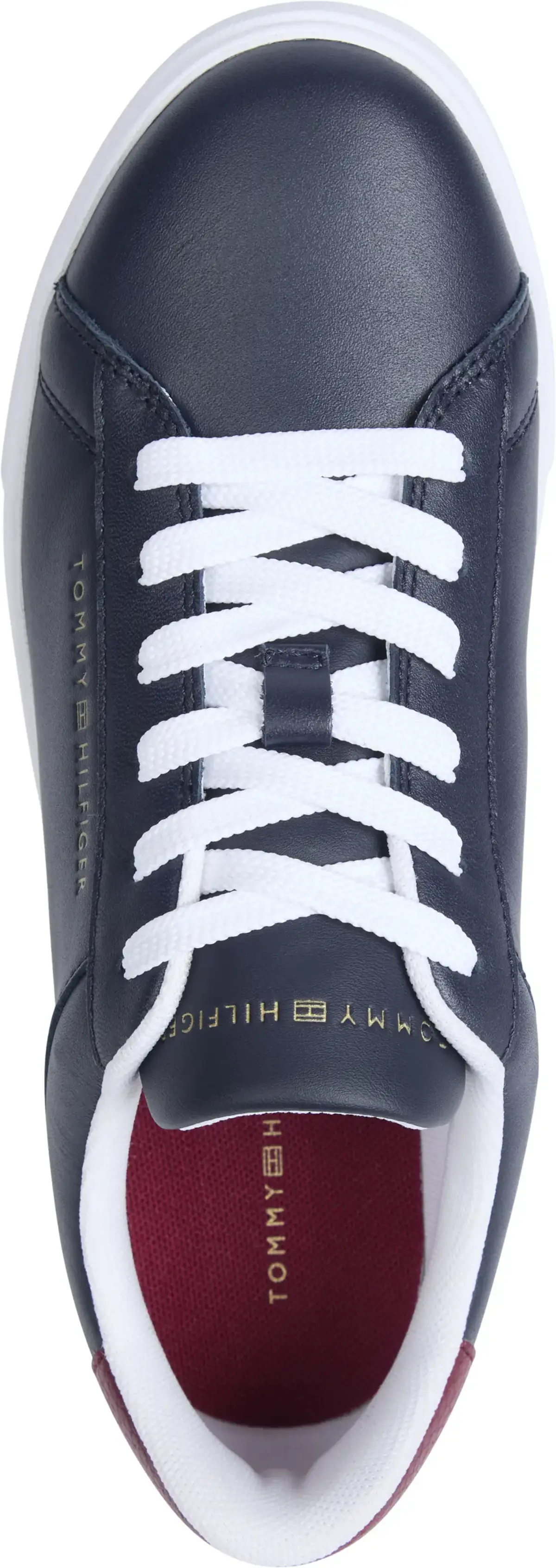 Tommy Hilfiger ESSENTIAL COURT SNEA, DW6 Siyah Kadın Spor Ayakkabı & Sneaker