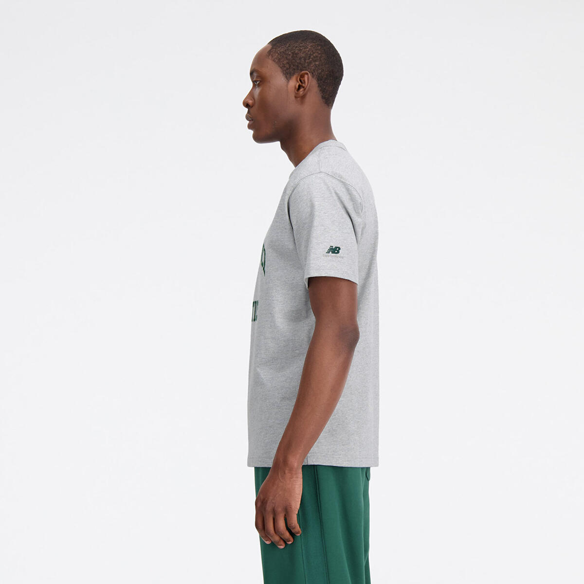 New Balance MNT1402 Erkek Gri T-Shirt