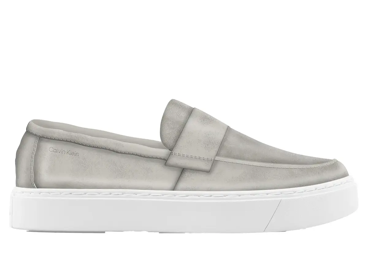 Calvin Klein MOCCASIN SUE UNLINED, ADB Gri Erkek Ayakkabı-Bot