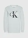 Calvin Klein CORE MONOGRAM LOGO S Kadın Gri Sweatshirt