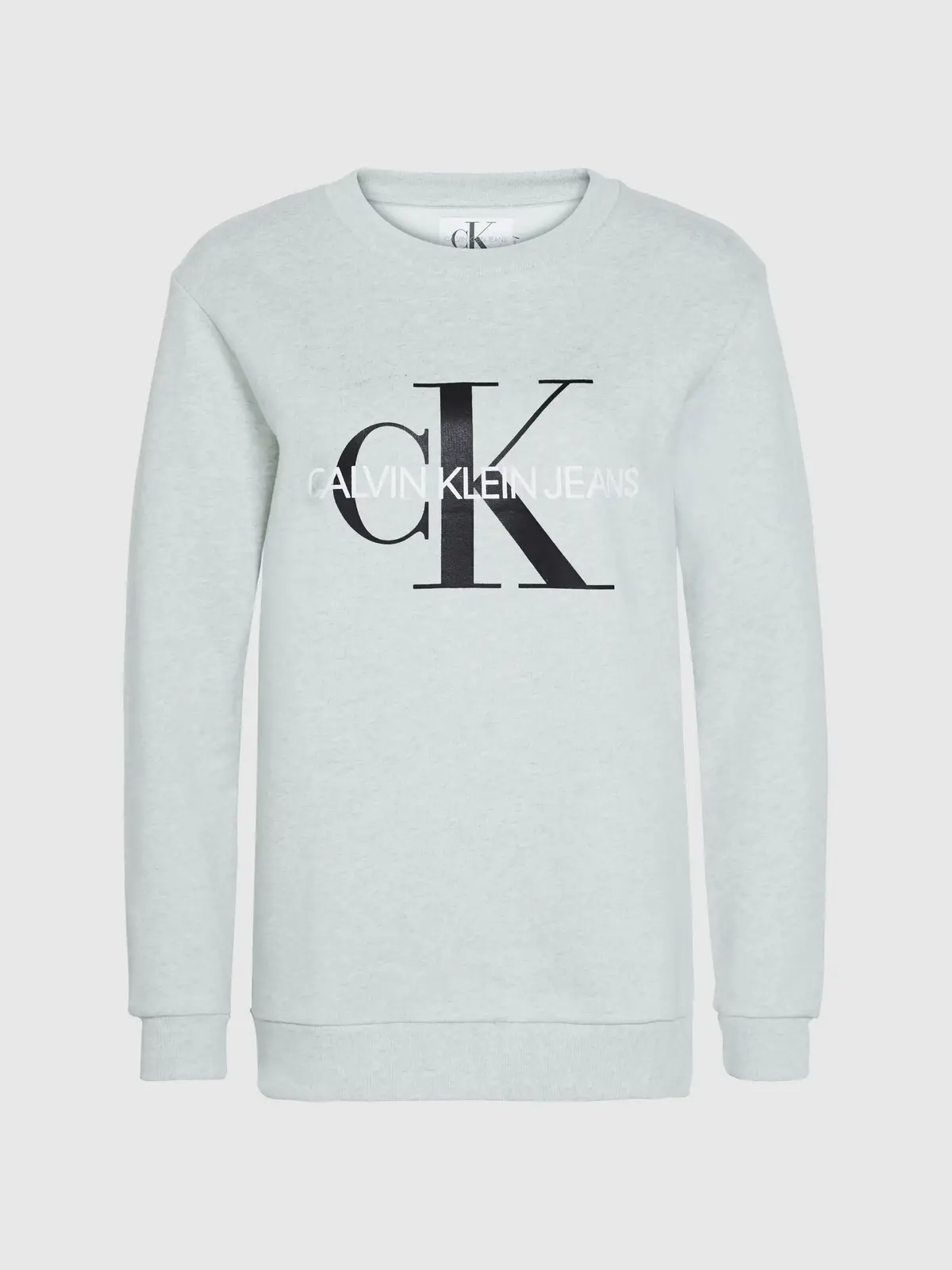 Calvin Klein CORE MONOGRAM LOGO S Kadın Gri Sweatshirt