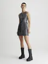 Calvin Klein LIQUID METAL DRESS Kadın Antrasit Elbise