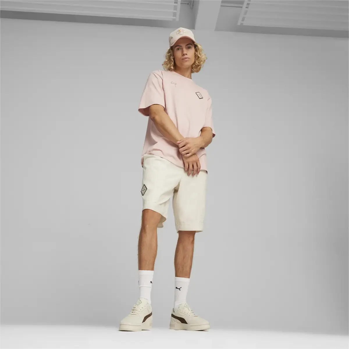 Puma PL Summer Crew Shorts Bej Erkek Şort
