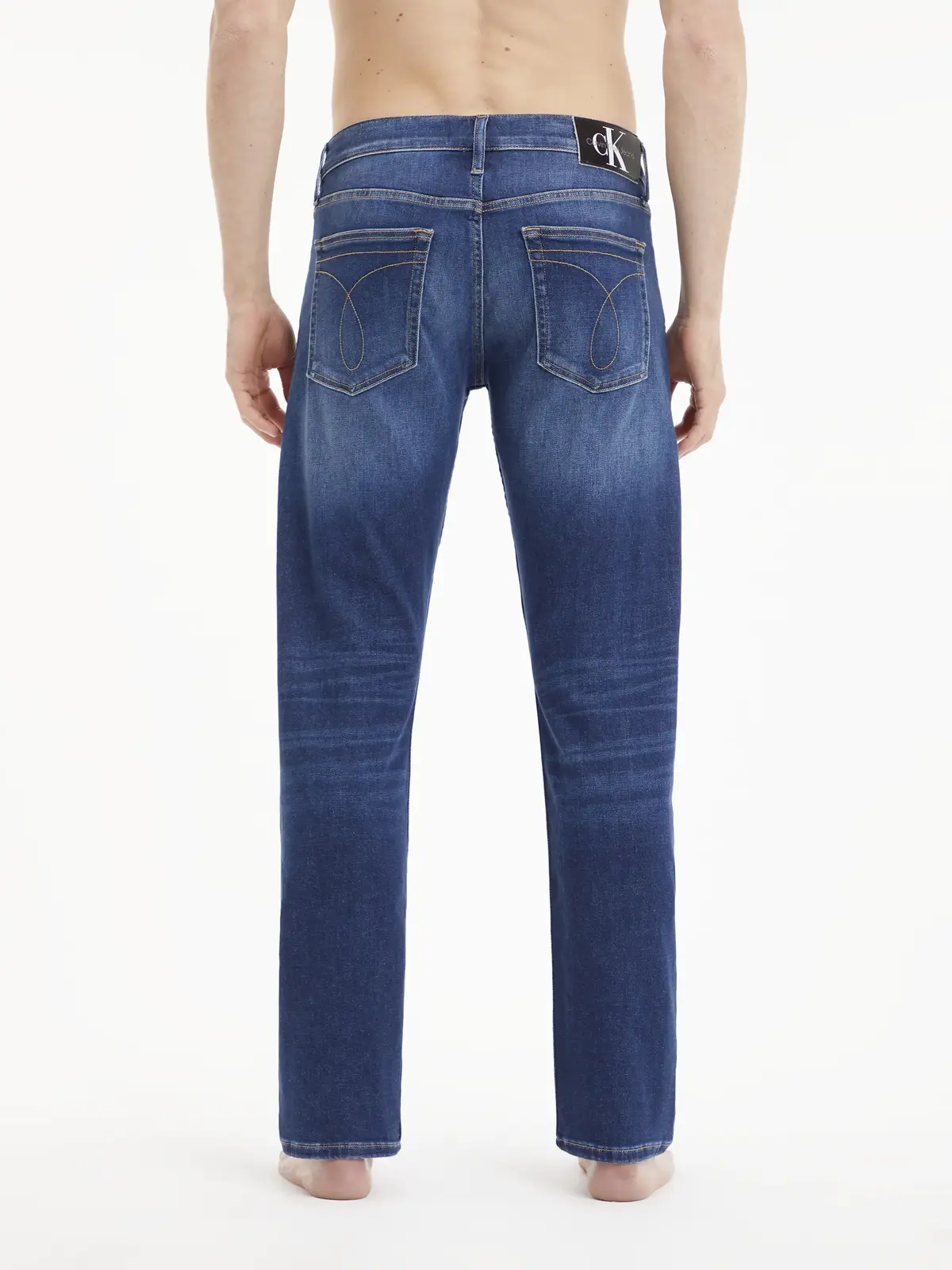 Calvin Klein SLIM Erkek mavi Kot Pantolon