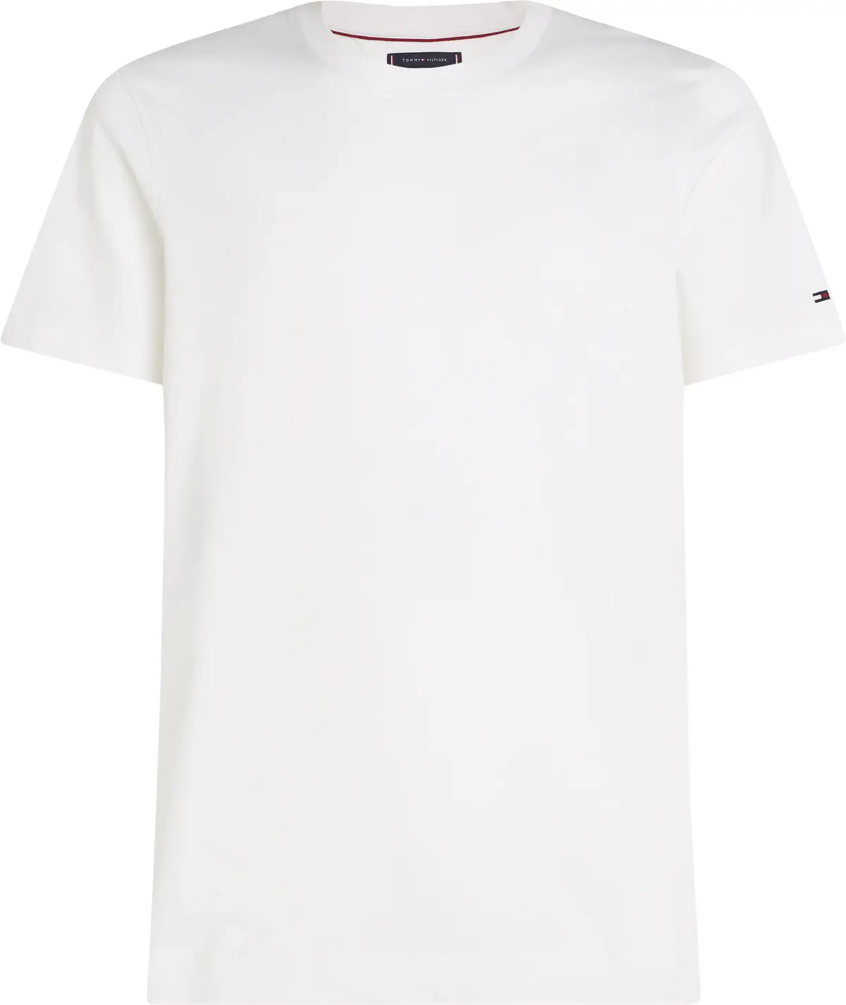 Tommy Hilfiger DC MERCERIZED S/S TE Erkek Beyaz T-Shirt