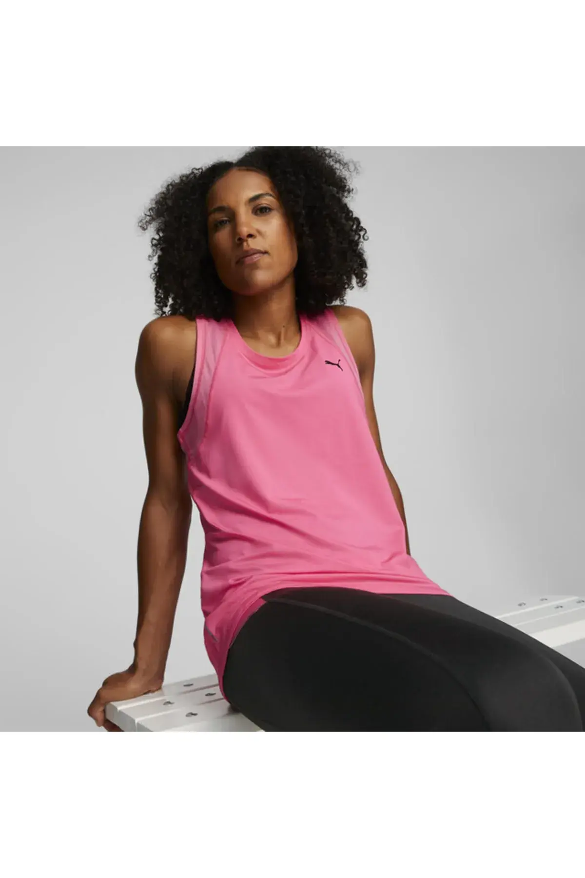 Puma Train Favorite Tank Pembe Kadın Crop Koşu / Performans Üst