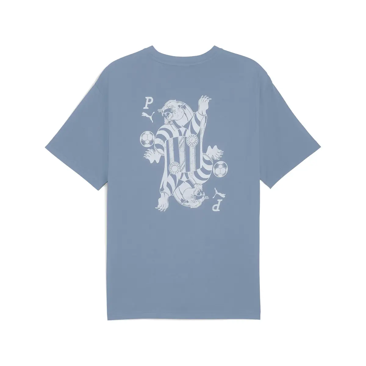 Puma GRAPHIC Card Play Tee Mavi Erkek T-Shirt