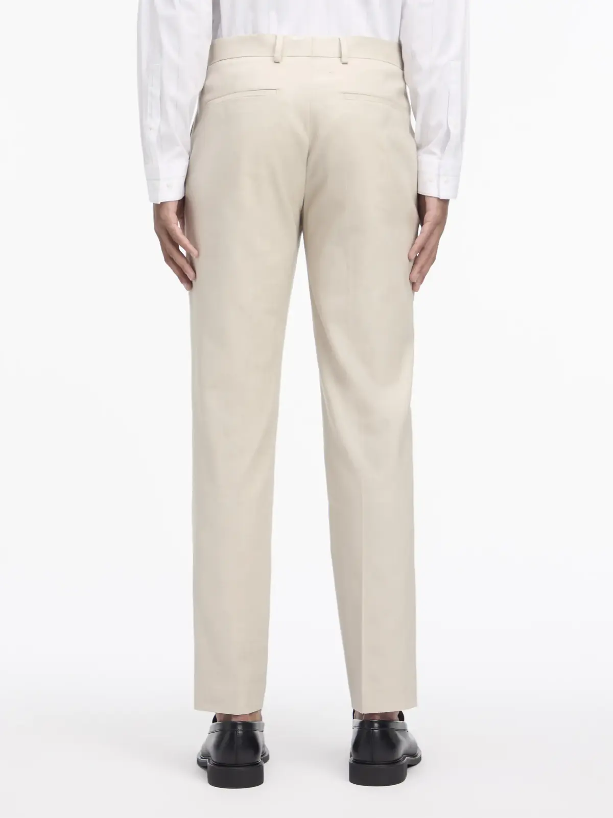 Calvin Klein LINEN LYOCELL STRETC, PE0 Krem Erkek Pantolon