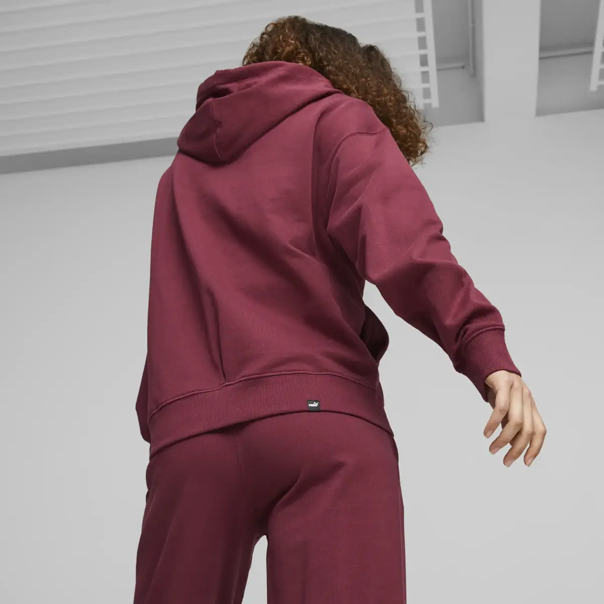 Puma HER Full-Zip Hoodie TR Bordo Kadın Hoodie