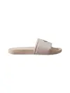 Calvin Klein ESS SLIDE CANVAS HDW Pudra Kadın Kanvas Logolu Terlik