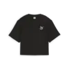 Puma CLASSICS Ribbed Relaxed Tee Siyah Kadın T-Shirt