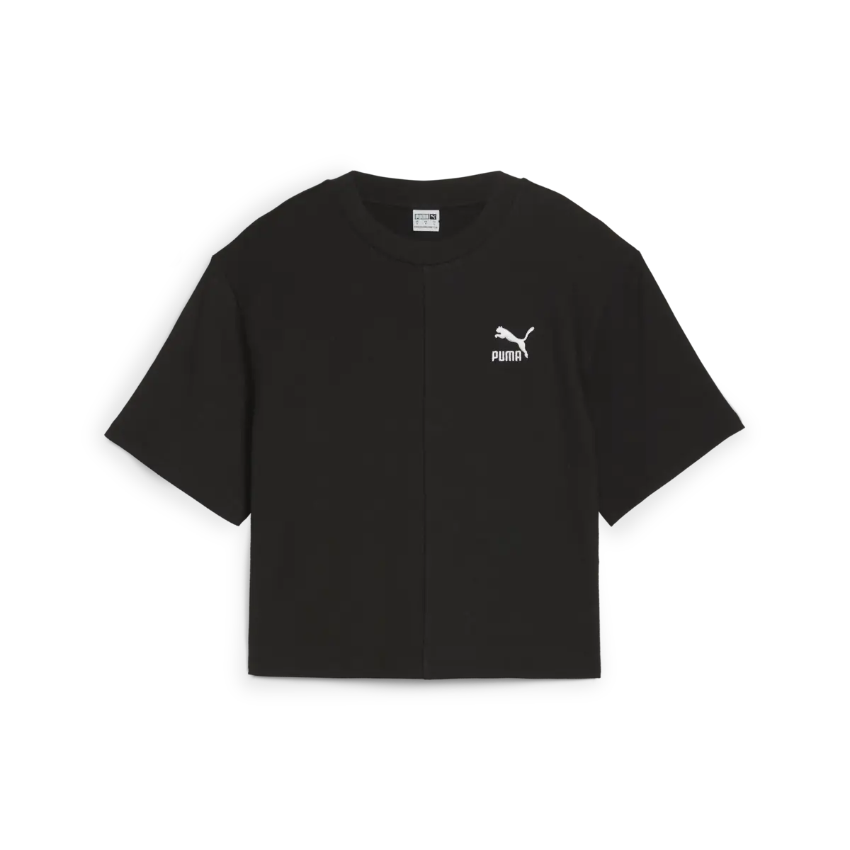 Puma CLASSICS Ribbed Relaxed Tee Siyah Kadın T-Shirt