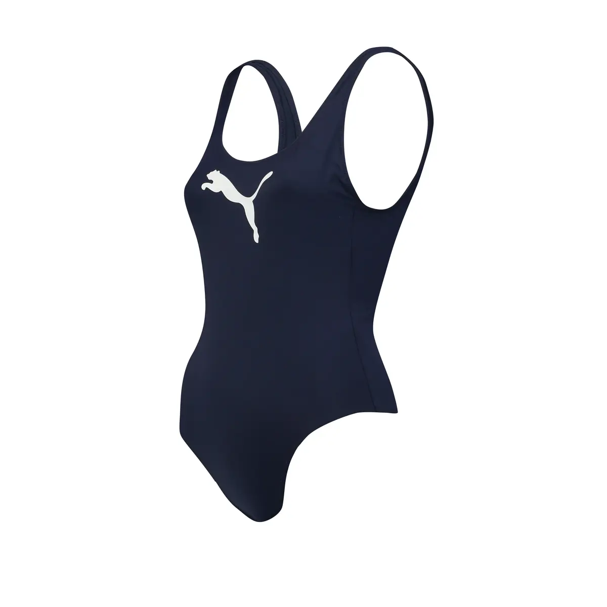 Puma SWIM WOMEN SWIMSUIT 1P navy Siyah Kadın Mayo
