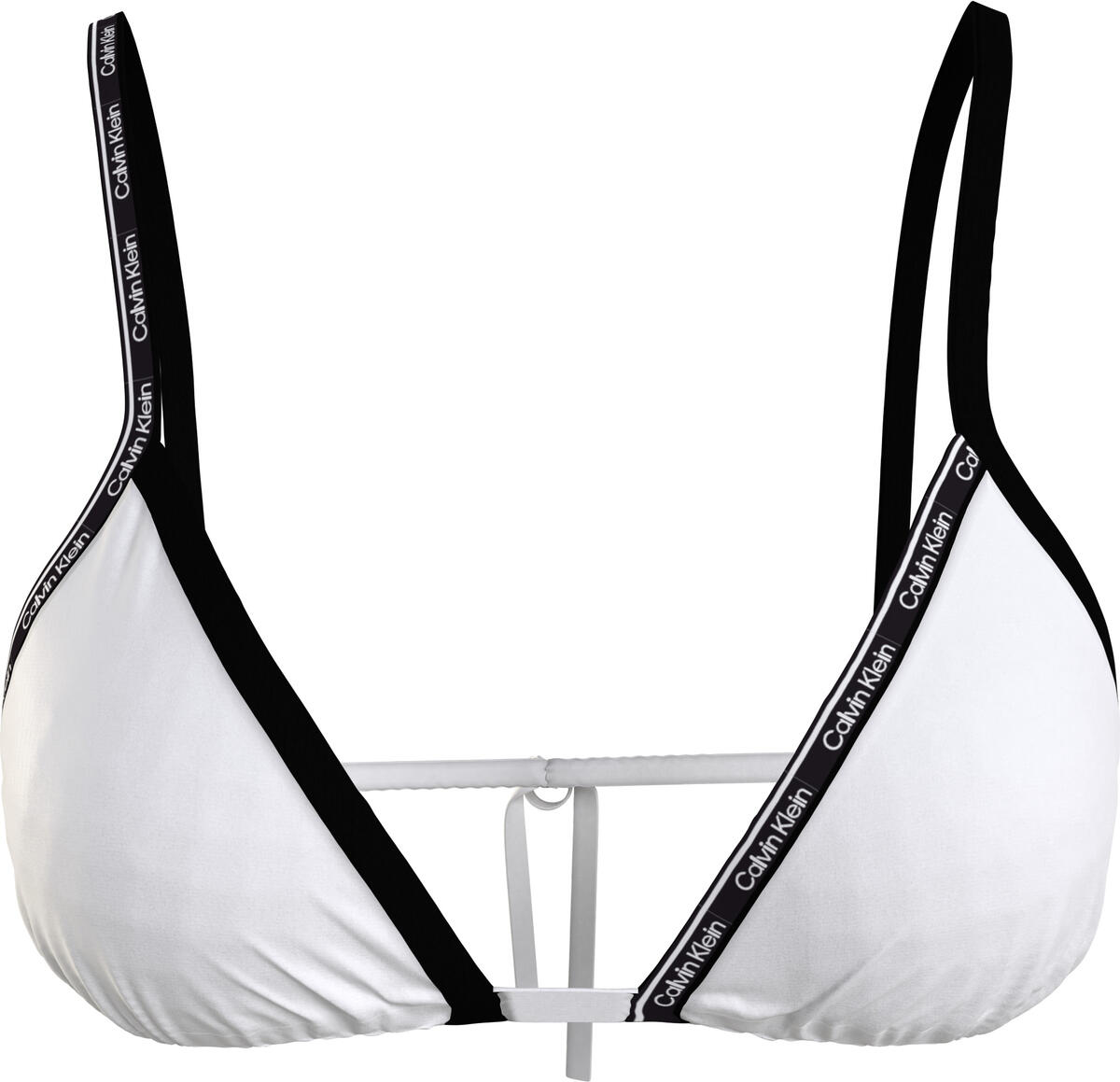 Calvin Klein TRIANGLE-RP Kadın Beyaz Bikini Üstü