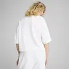 Puma WARDROBE ESS Oversized Short Tee Beyaz Kadın Kısa T-Shirt