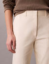Calvin Klein STRAIGHT LEG STRETCH, F7J, 4 Kadın Krem Chino Pantolon
