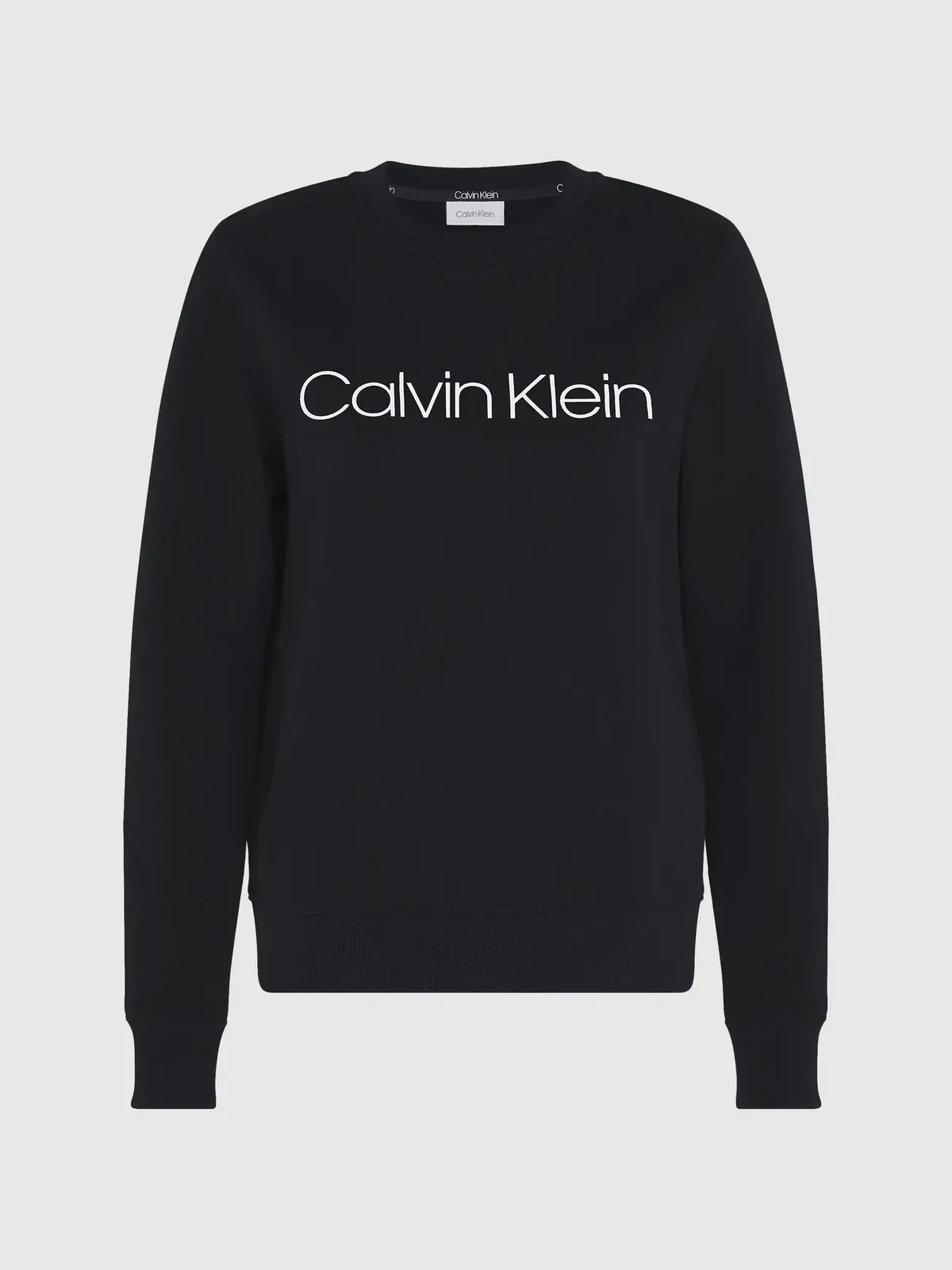 Calvin Klein CORE LOGO LS SWEATSH Kadın Siyah Sweatshirt
