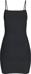 Calvin Klein MONOLOGO STRAPPY DRE, BEH Siyah Kadın Elbise-Etek