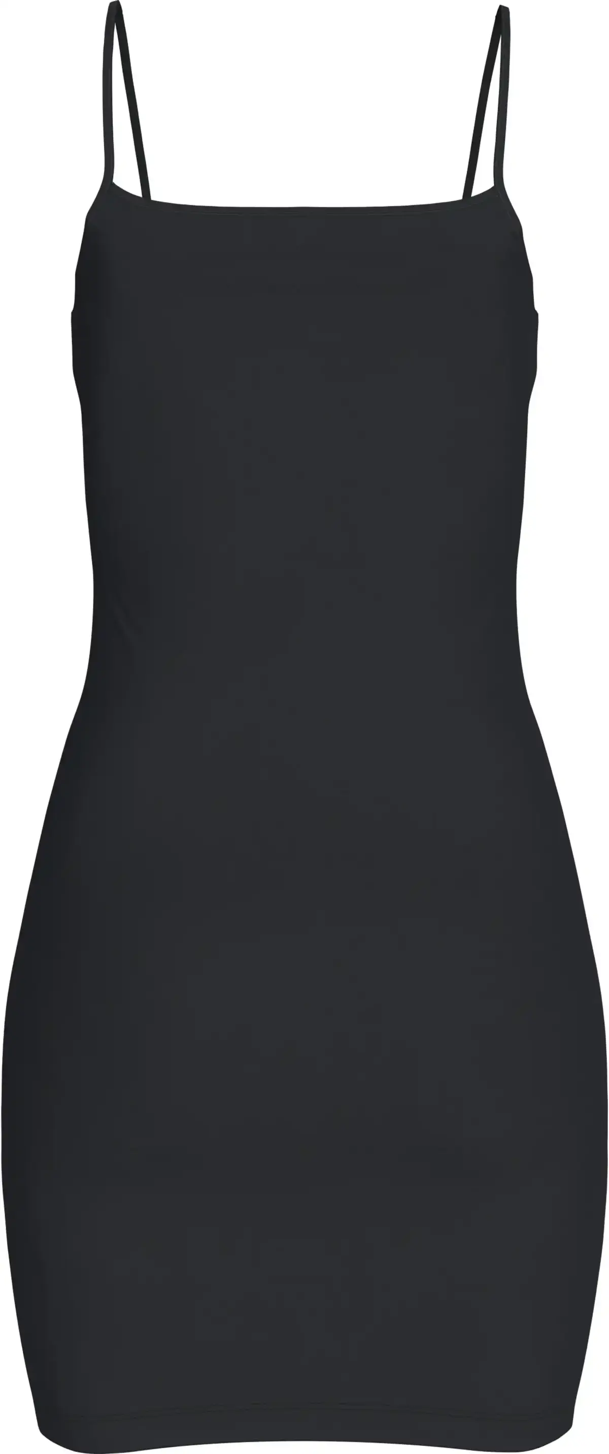 Calvin Klein MONOLOGO STRAPPY DRE, BEH Siyah Kadın Elbise-Etek