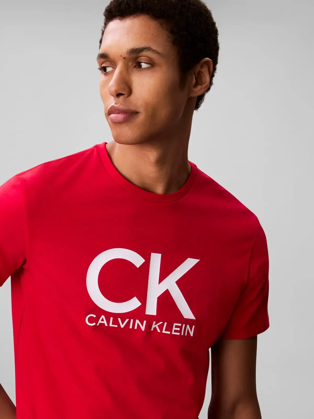 Calvin Klein SS 30S EU CK CALVIN Kırmızı Erkek Tişört