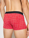 Tommy Hilfiger 3P TRUNK PRINT, 0TW Kırmızı 3'lü Erkek Boxer