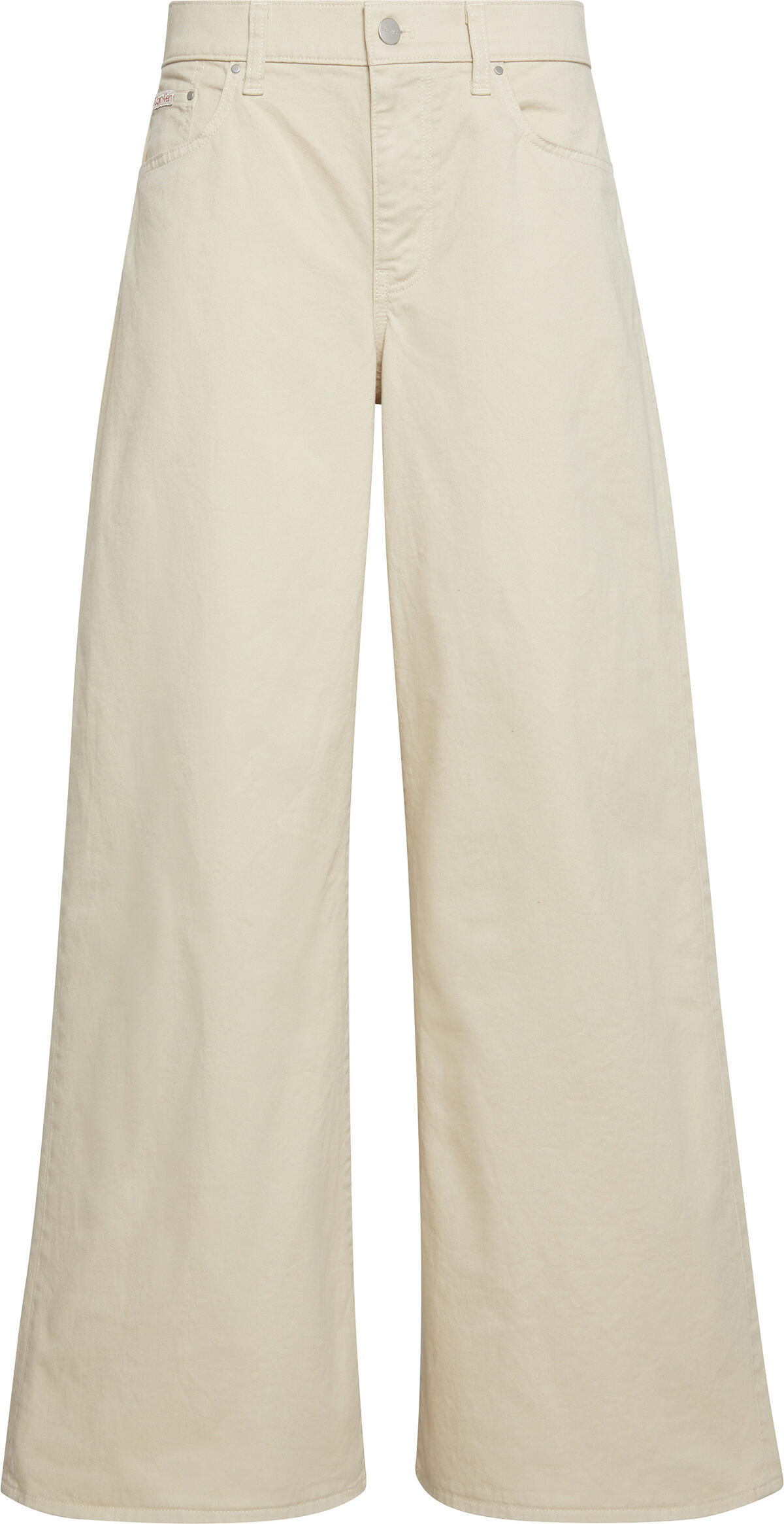 Calvin Klein SUPER WIDE 5 PKT PANT Beyaz Kadın Pantolon Calvin Klein SUPER WIDE 5 PKT PANT Beyaz Kadın Pantolon