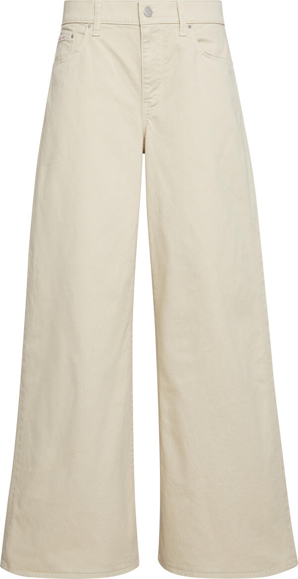 Calvin Klein SUPER WIDE 5 PKT PANT Beyaz Kadın Pantolon