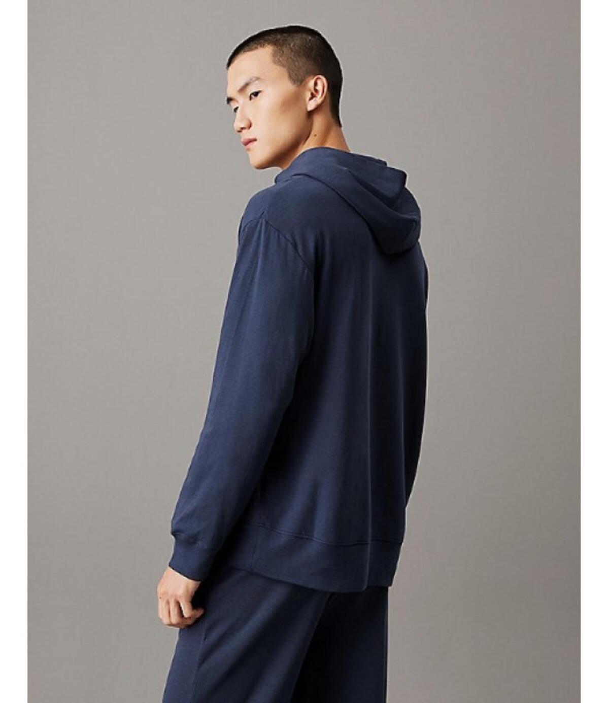Calvin Klein L/S HOODIE, PPK Lacivert Erkek Hoodie