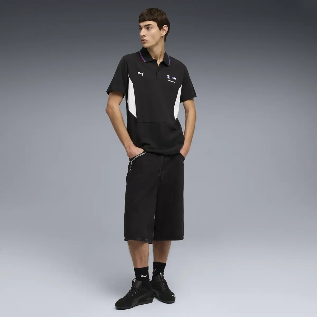 PUMA BMW MMS Sportswear Polo Siyah Erkek Polo