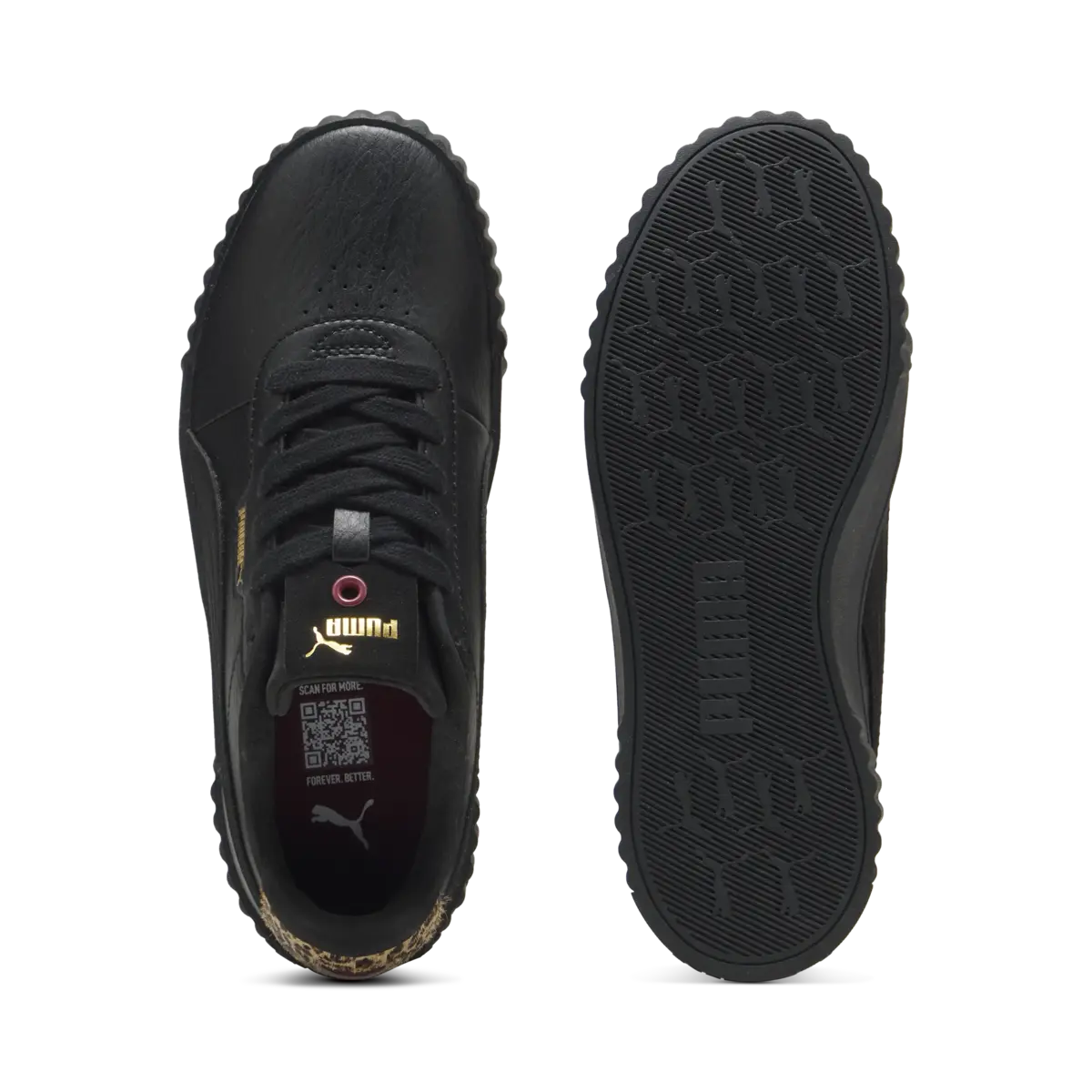 Puma Carina 3.0 Animal Flair Siyah Kadın Spor Ayakkabı