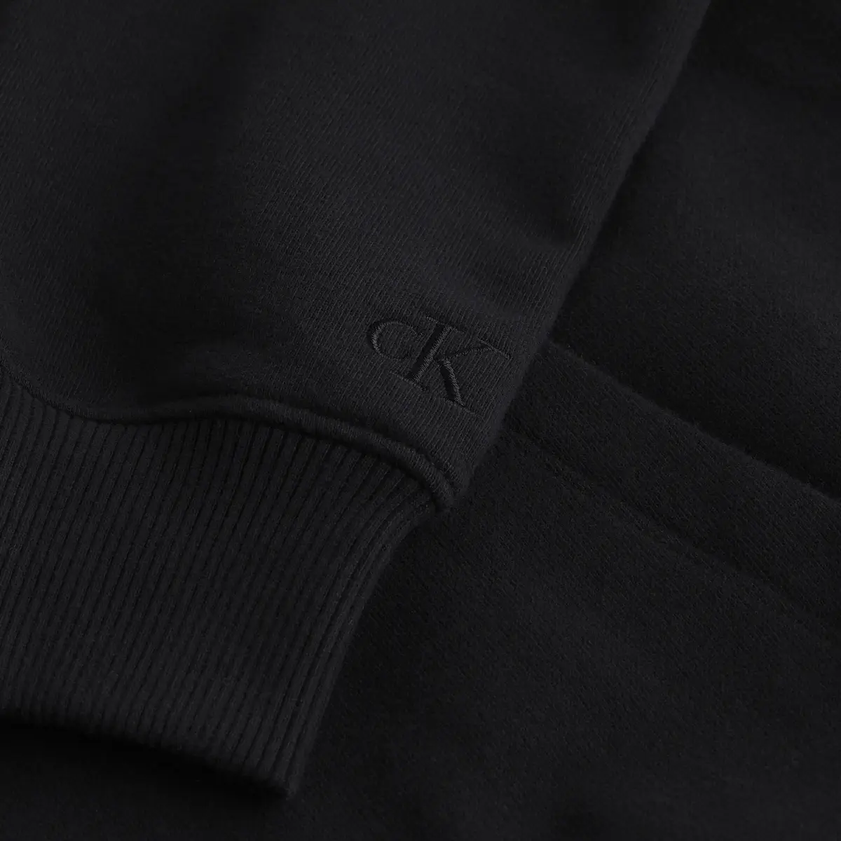 Calvin Klein CORE MONOLOGO HOODIE Erkek Siyah Sweatshirt